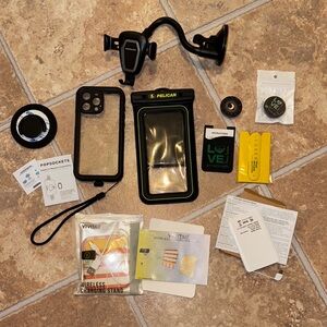 Pelican Waterproof Phone Case and Accessories Set